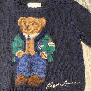 Polo by Ralph Lauren knit teddy bear sweater